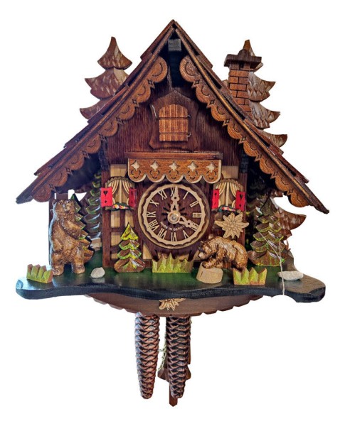 Bears with big trees 1 day cuckoo clock without music - Bild 1