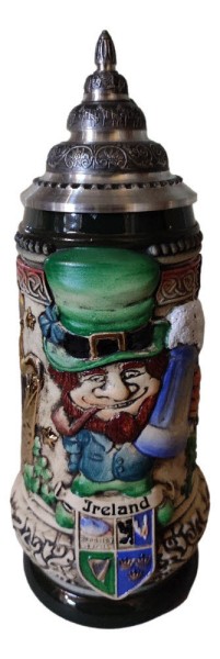 Irland 0,5 L antik leprechaun authentic german beer stein - Bild 1
