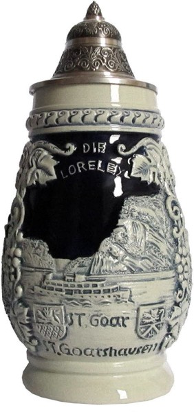 Loreley 0,5 L blue authentic german beer stein