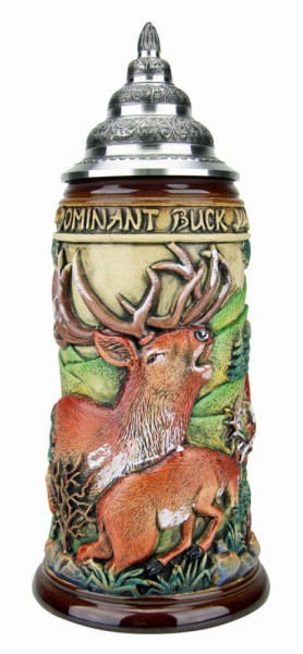 Dominant Buck Antik 0,75L authentic german beer stein - Bild 1