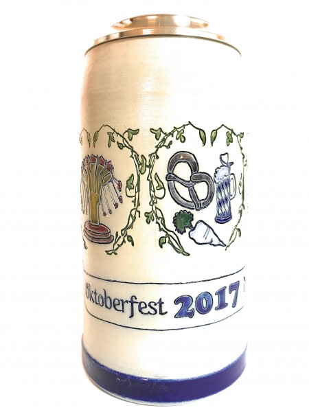 Oktoberfest 2017 salt glazed 1 liter beer stein